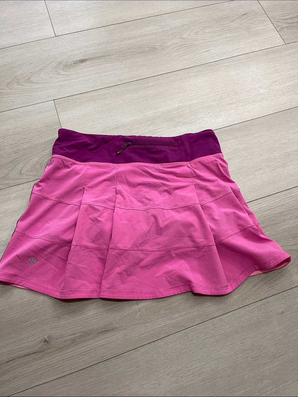 Lululemon  Pink Athletic Skirt with Dark Pink Waistband